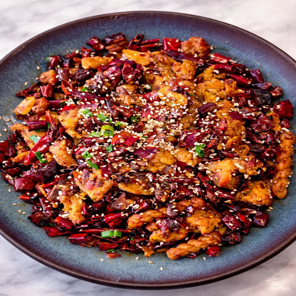 Chongqing Style Chili Chicken at Atlas Kitchen, a Chinese Restaurant in New York