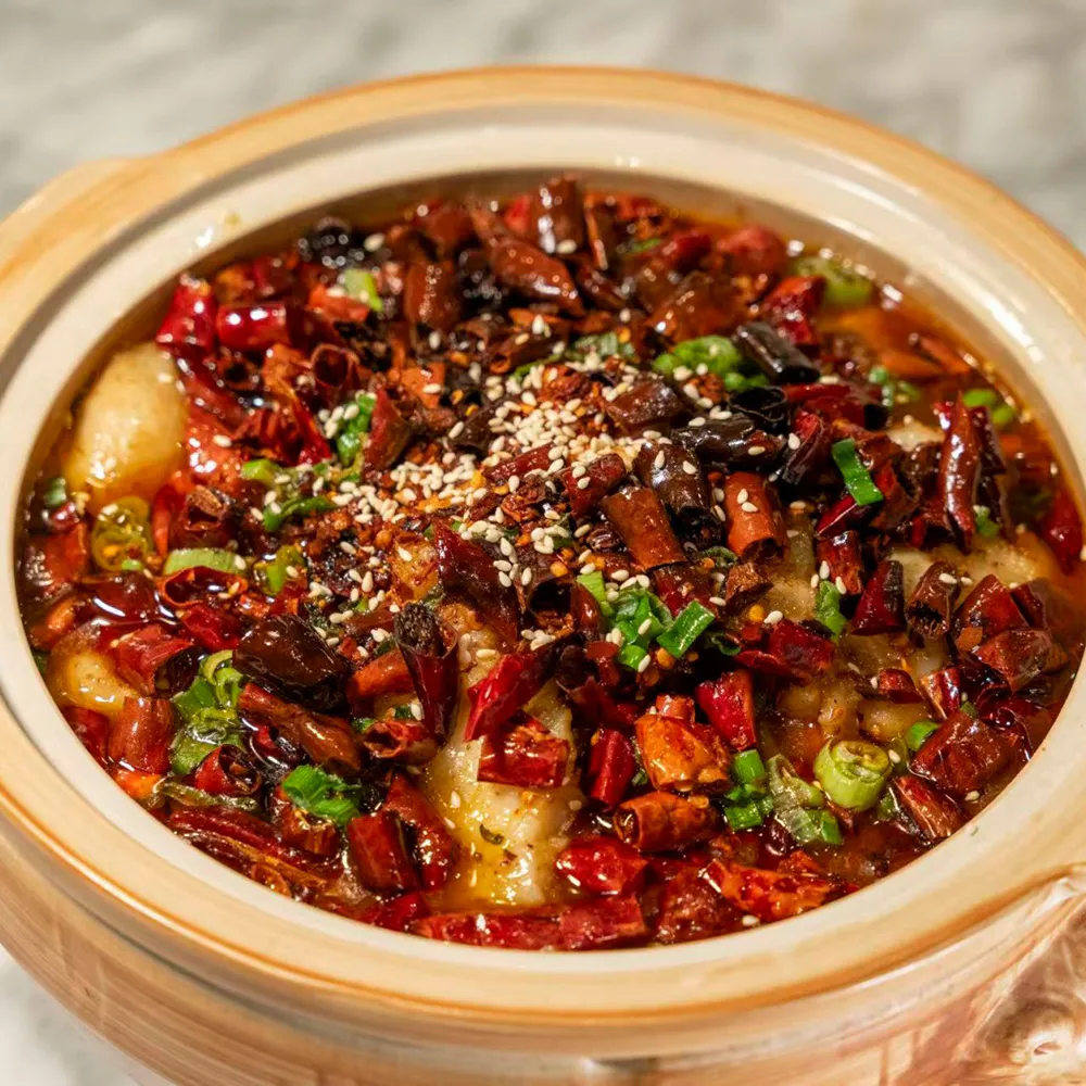 Sichuan Boiled Fish at Atlas Kitchen, a Chinese Restaurant in New York